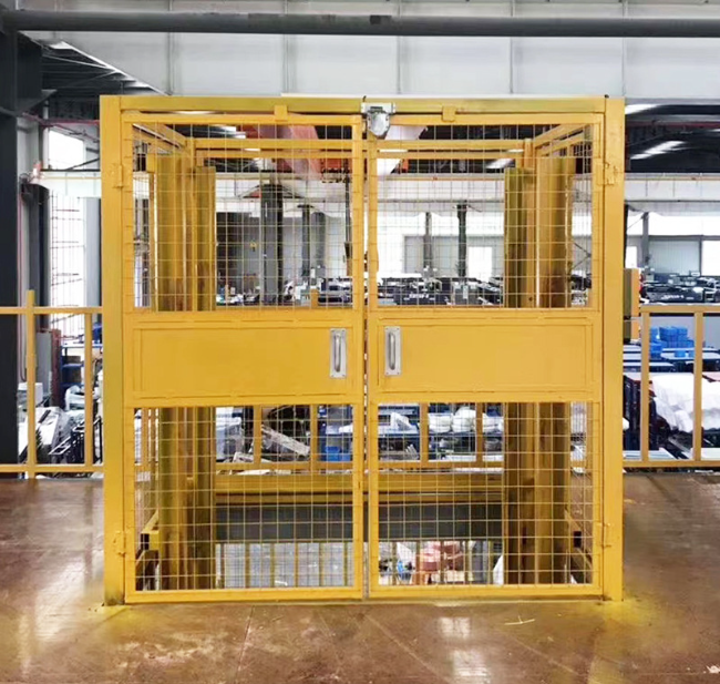 金门智能导轨式升降机亮相