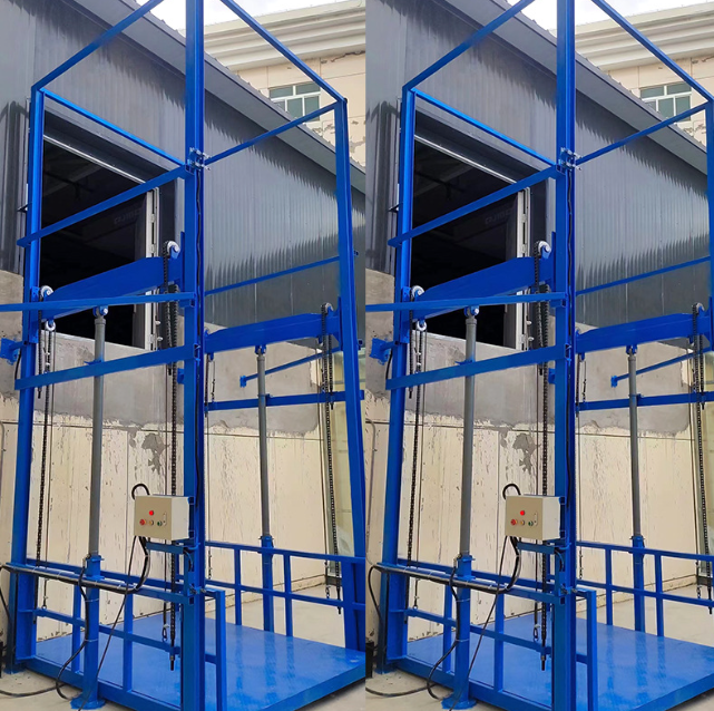 金门导轨式升降货梯